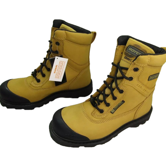 Royer Green Patch Work Boots ROYER SLIP ON METAL FREE GREEN PATCH